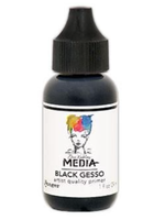 RANGER Ranger Dina Wakely Black Gesso: 1 oz