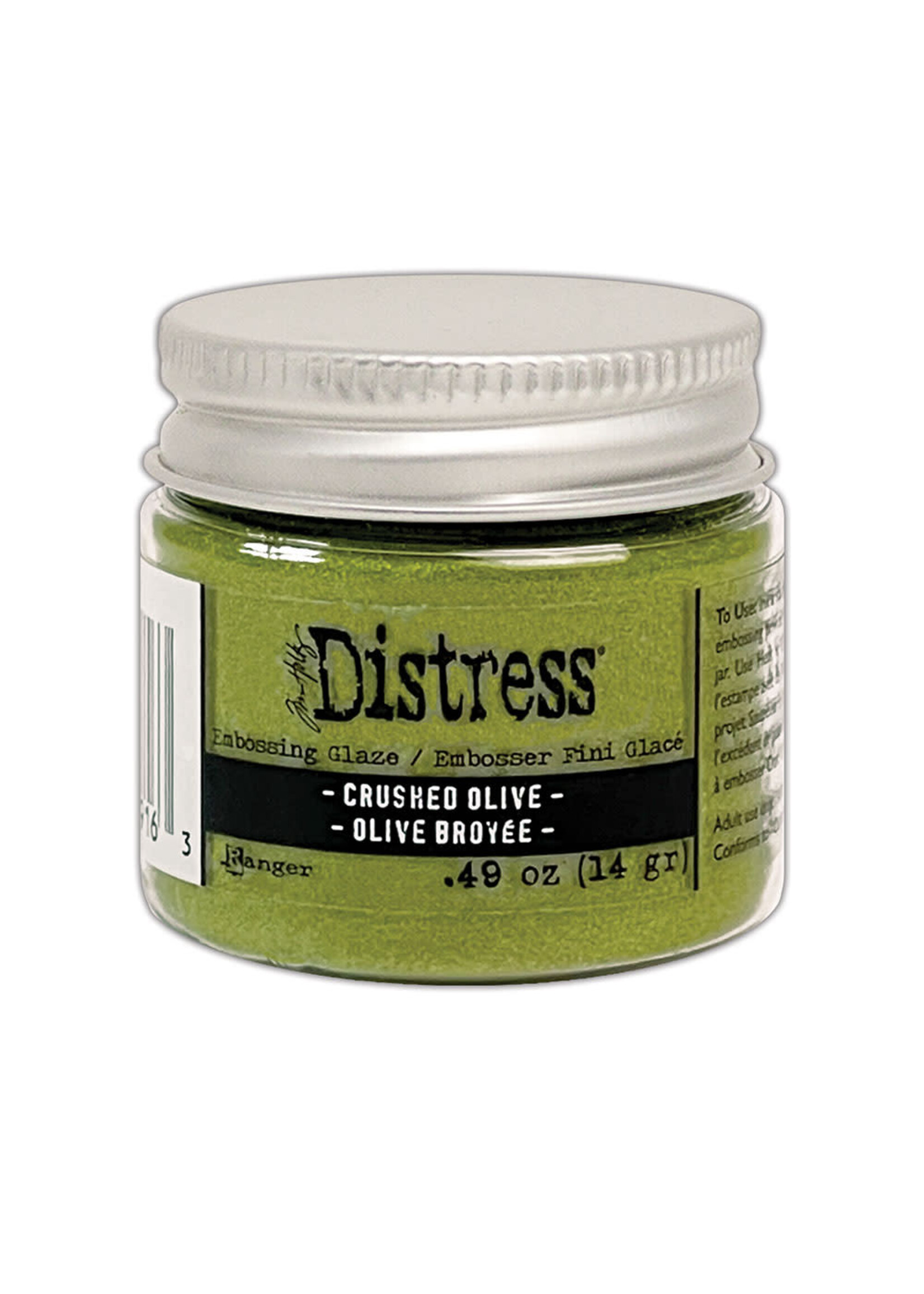 Tim Holtz Distress Embossing Glaze: Crushed Olive
