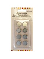 49 and Market 49 And Market Foundations Magnetic Closures 8/Pkg (Large - 15mm X 0.8mm)