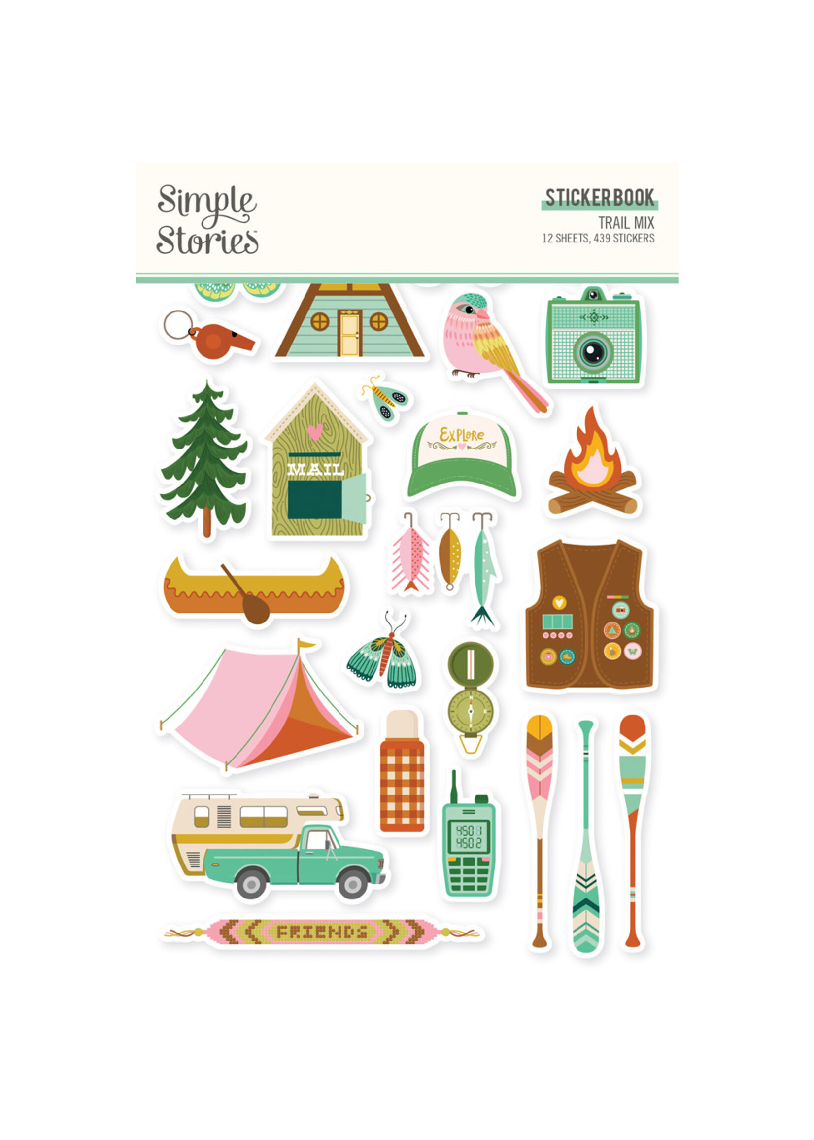 Simple Stories Trail Mix - Sticker Book