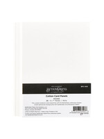 spellbinders BetterPress Cotton Card Panels A7 Porcelain