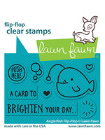 Lawn Fawn angler fish flip-flop stamp