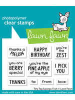 Lawn Fawn tiny tags sayings: fruit stamp
