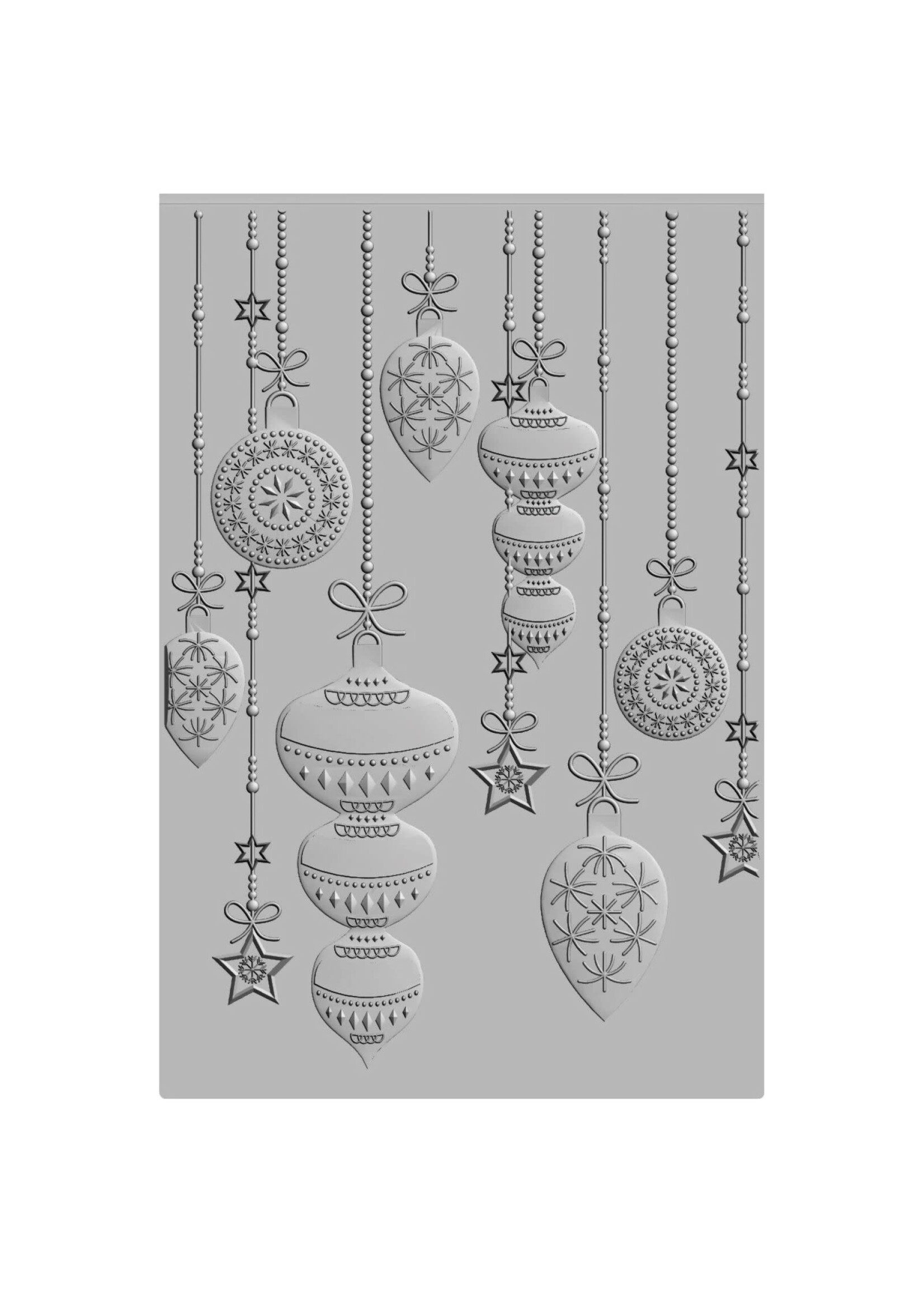 Sizzix 3-D Textured Impressions Embossing Folder Sparkly Ornaments by Sizzix