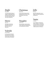 Sizzix Clear Stamps Set 7PK Festive Dictionary Definitions by Pete Hughes