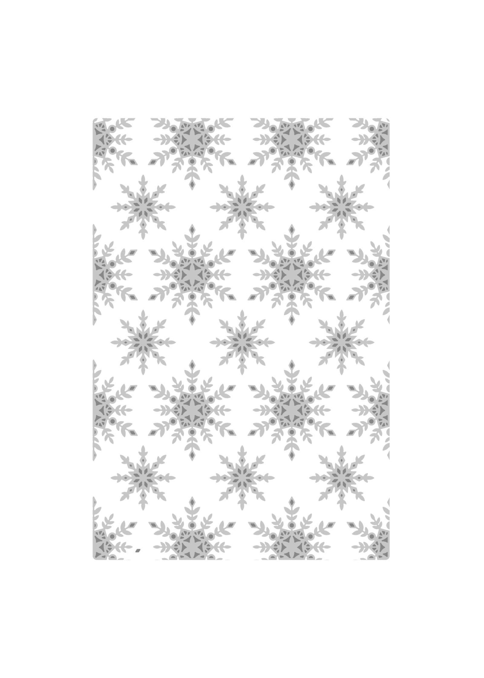 Sizzix Multi-Level Textured Impressions Embossing Folder Snowflake Sparkle by Lisa Jones