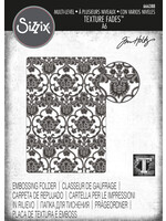 Sizzix Sizzix® Multi-Level Texture Fades™ Embossing Folder -  Tapestry by Tim Holtz®