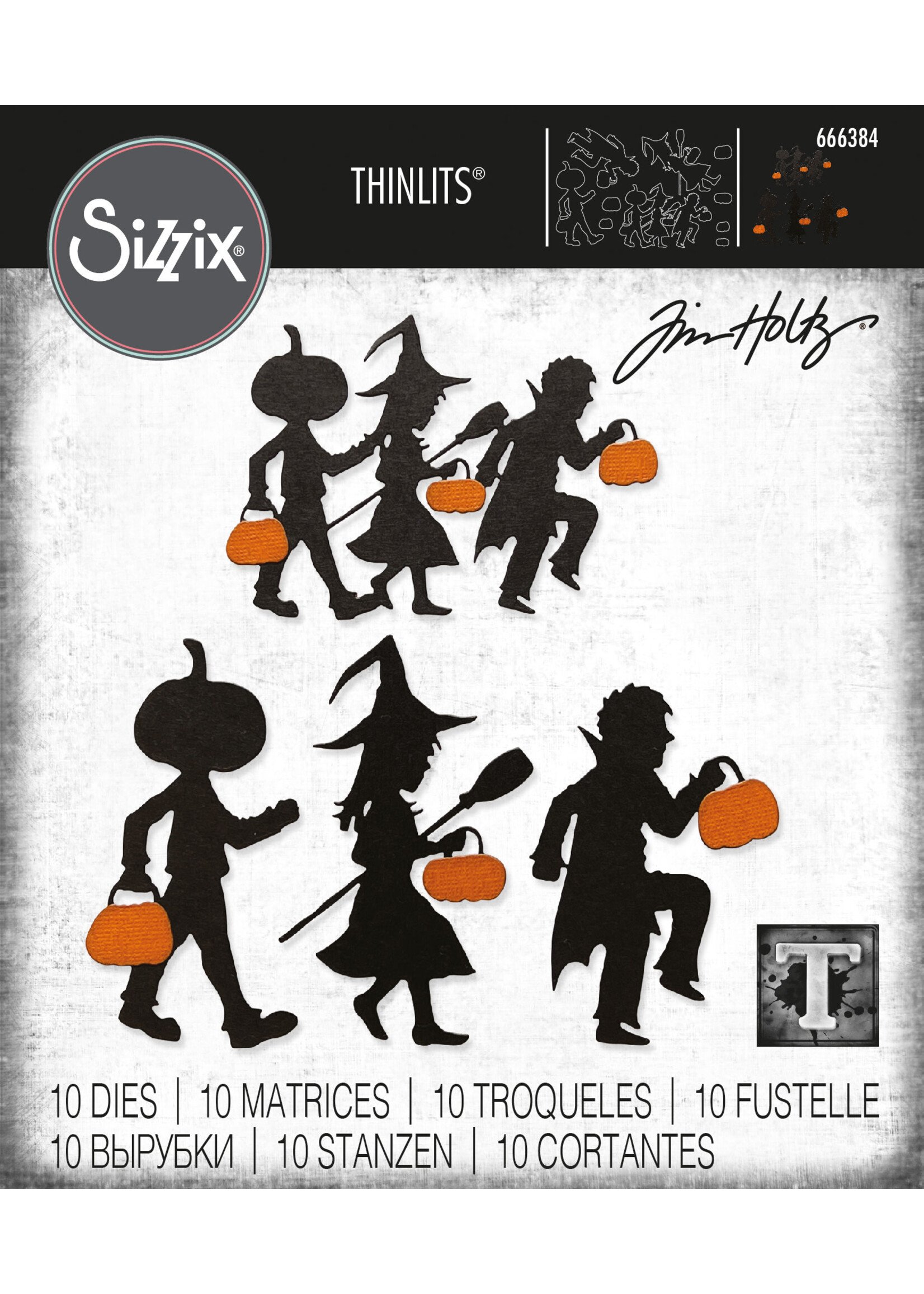 Sizzix Sizzix® Thinlits® Die Set 10PK - Halloween Night by Tim Holtz®