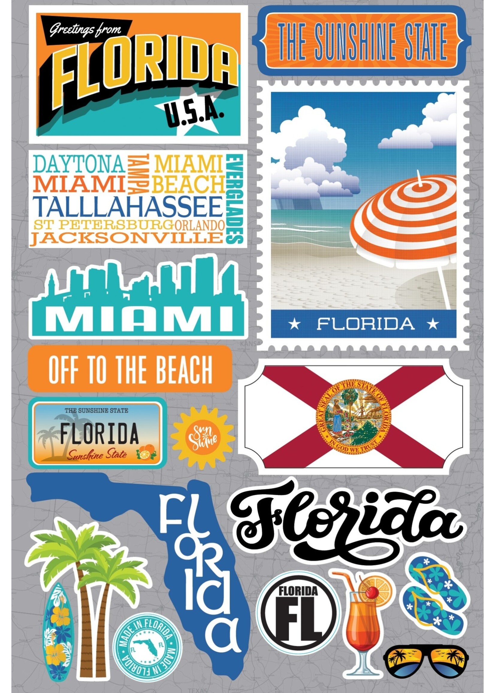reminisce Florida State Stickers