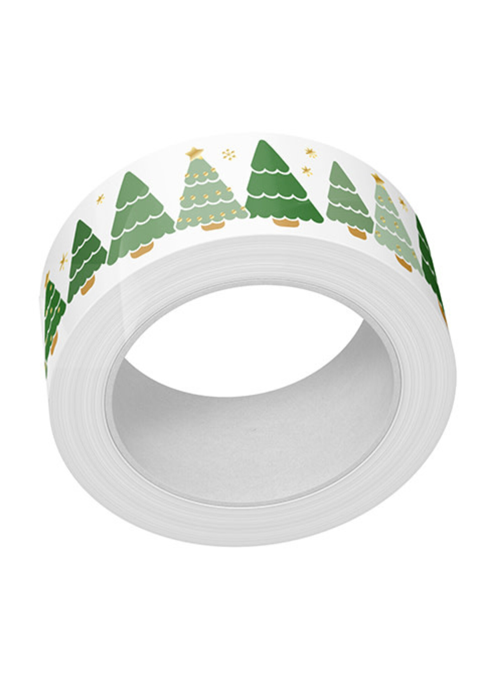Lawn Fawn christmas tree lot foiled washi tape