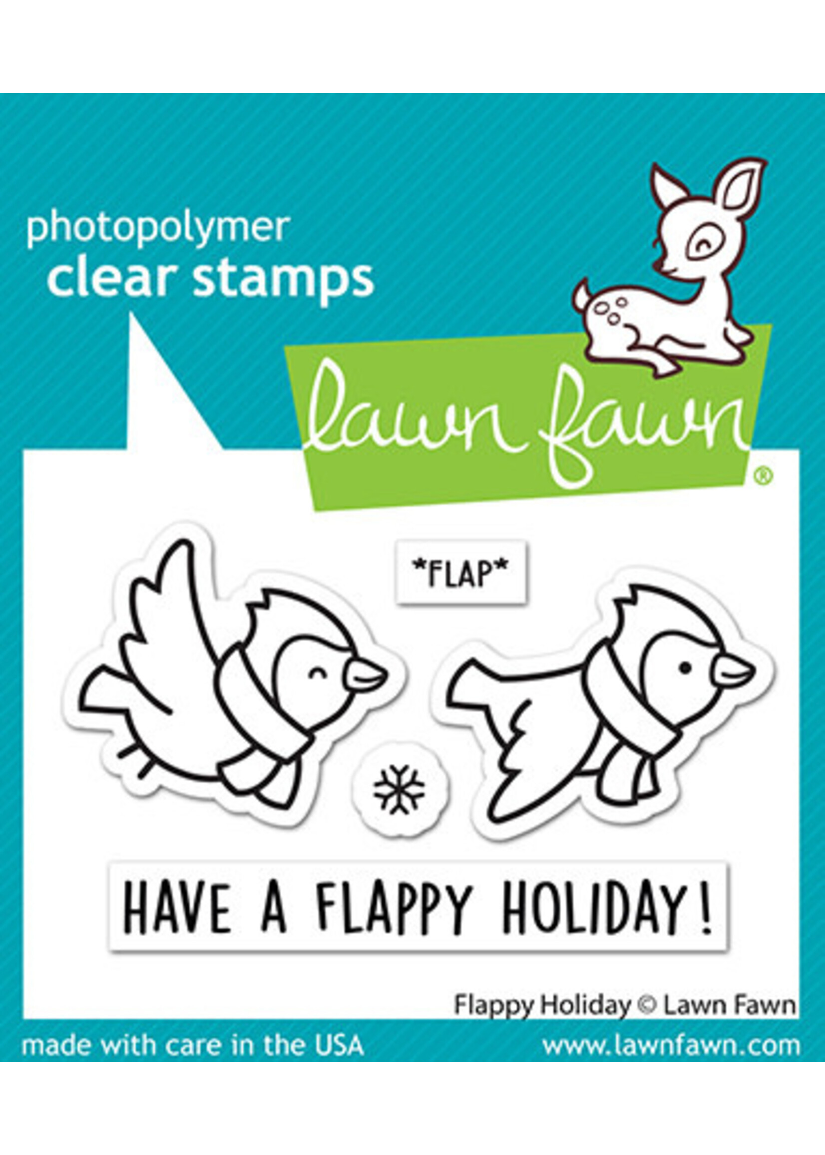 Lawn Fawn flappy holiday stamp