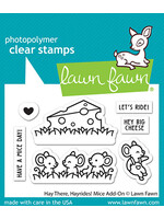 Lawn Fawn hay there, hayrides! mice add-on stamp