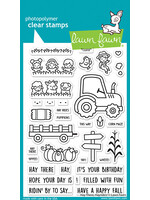 Lawn Fawn hay there, hayrides! stamp