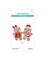 spellbinders Dancin' Gingerbread Etched Dies from the Dancin' Christmas Collection