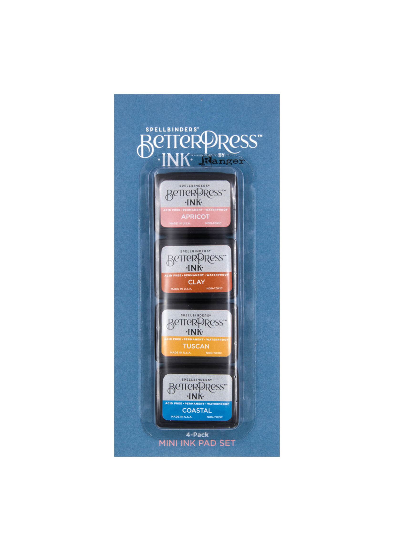 spellbinders Desert Sunset BetterPress Ink Mini Set - 4 Pack