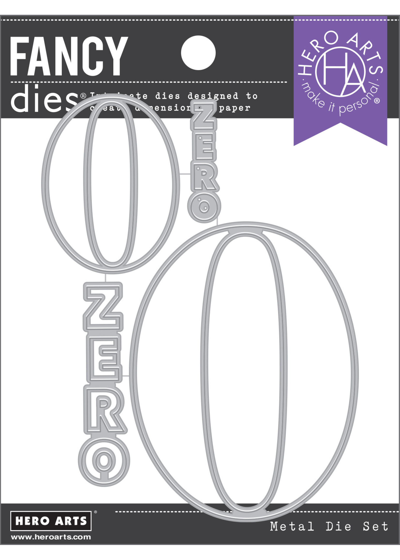 HERO ARTS Number Zero Fancy Die (C)