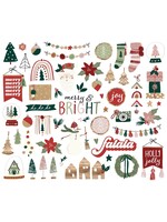Simple Stories Boho Christmas Bits & Pieces Die-Cuts 54/Pkg-