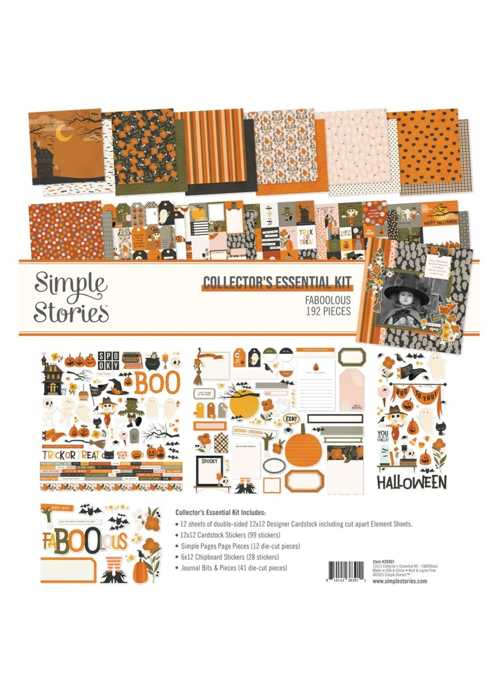 Simple Stories FaBOOlous Collector's Essential Kit 12"X12"