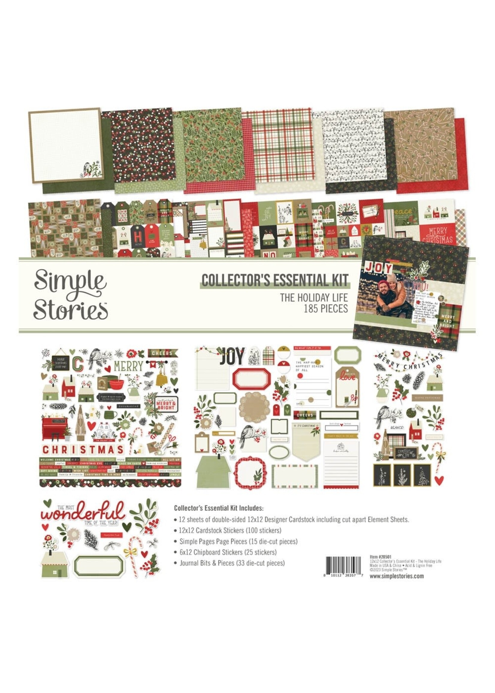 Simple Stories The Holiday Life Collector's Essential Kit 12"X12"