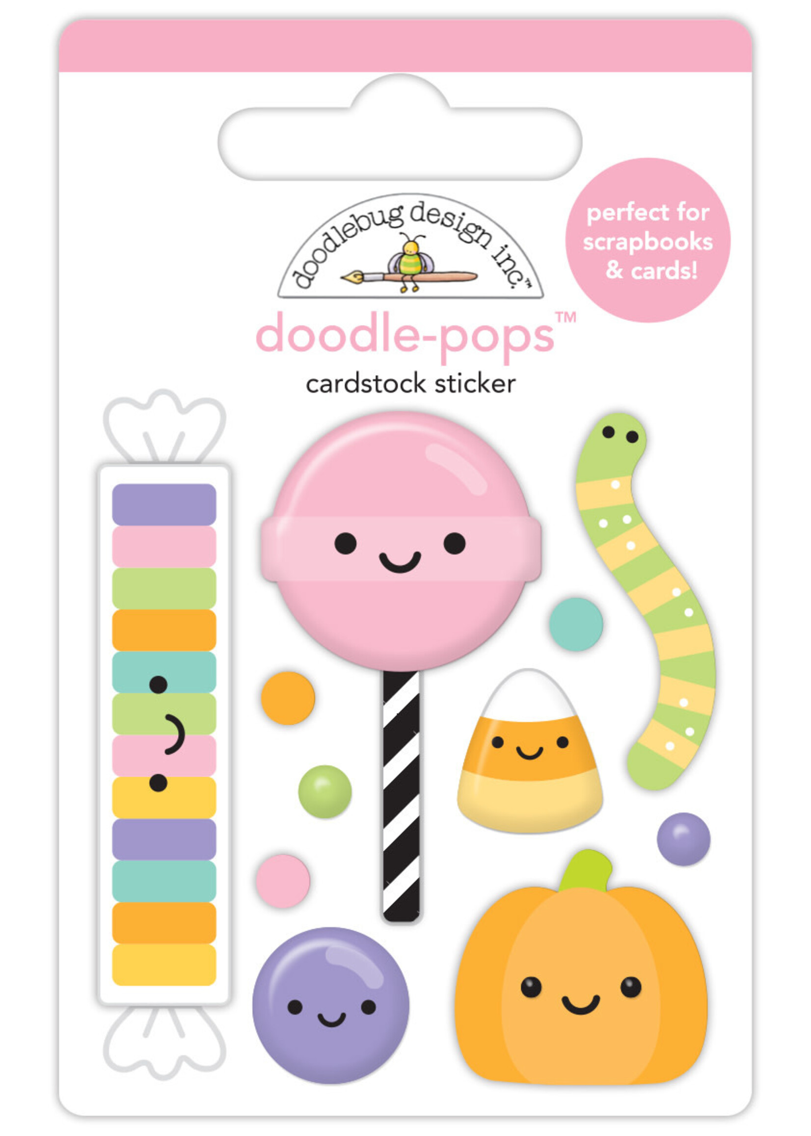 DOODLEBUG Doodlebug Doodle-Pops 3D Stickers-Sweet & Spooky - Hello Sugar