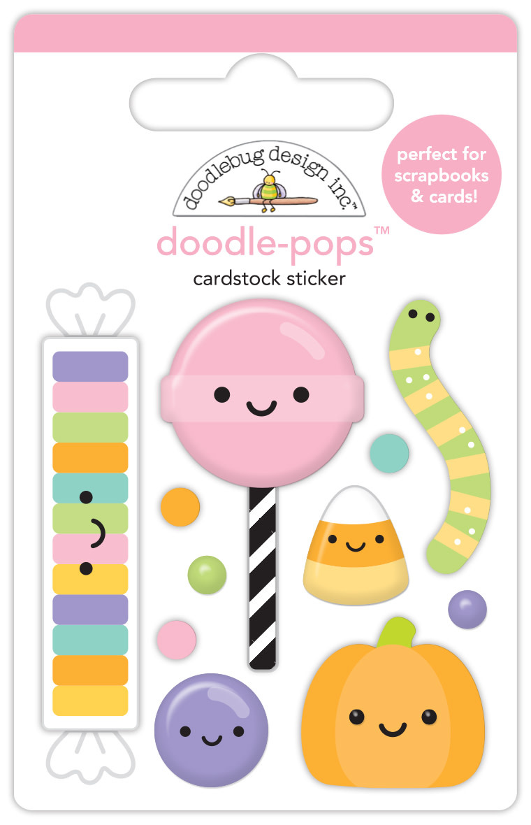 DOODLEBUG Doodlebug Doodle-Pops 3D Stickers-Sweet & Spooky - Hello Sugar -  Creative Escape