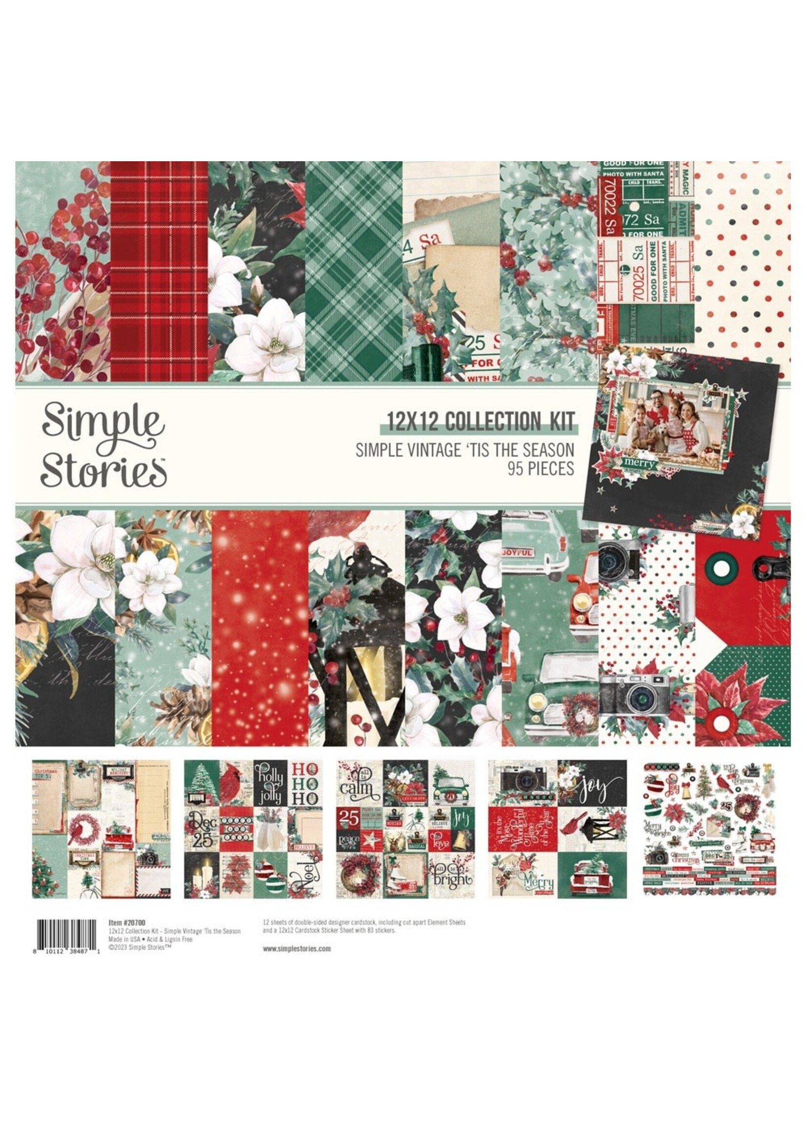 Simple Stories Simple Vintage 'Tis The Season Collection Kit 12"X12"
