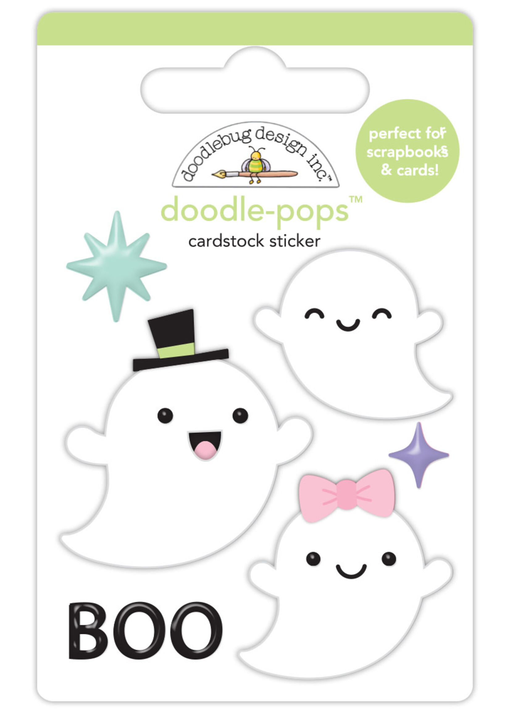DOODLEBUG Doodlebug Doodle-Pops 3D Stickers-Sweet & Spooky - Boo Crew