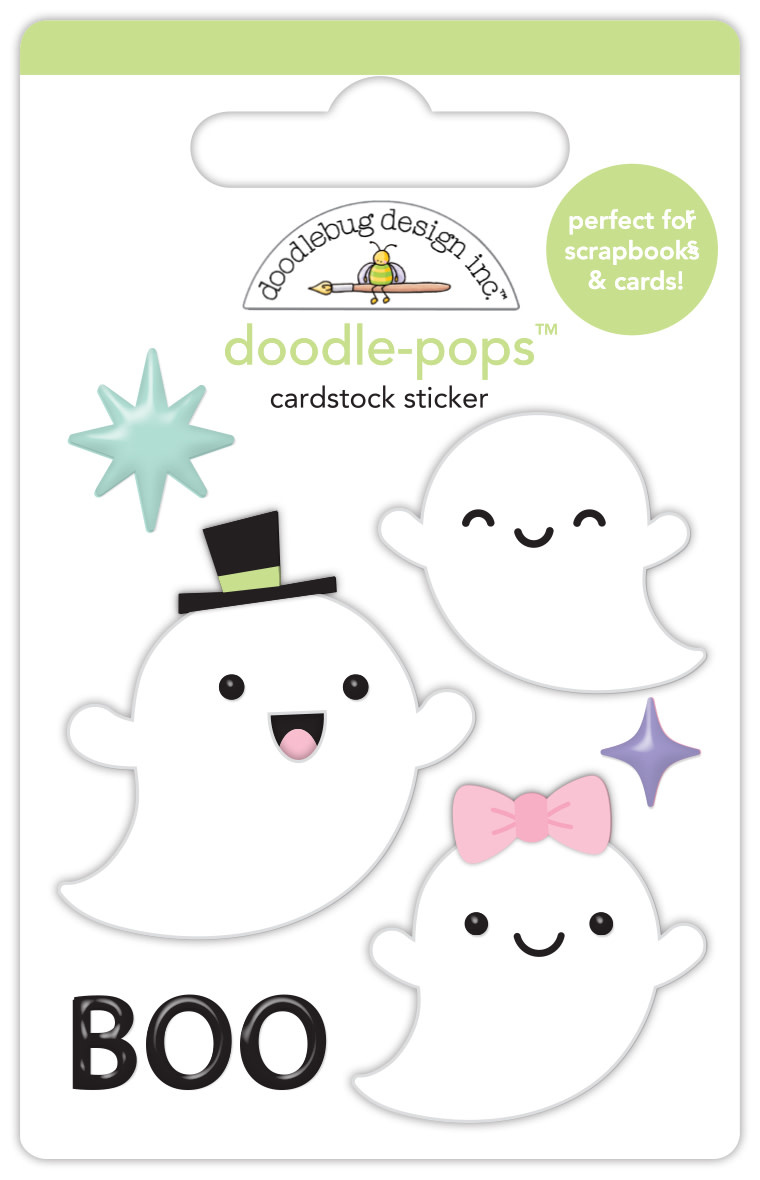 DOODLEBUG Doodlebug Doodle-Pops 3D Stickers-Sweet & Spooky - Boo Crew -  Creative Escape