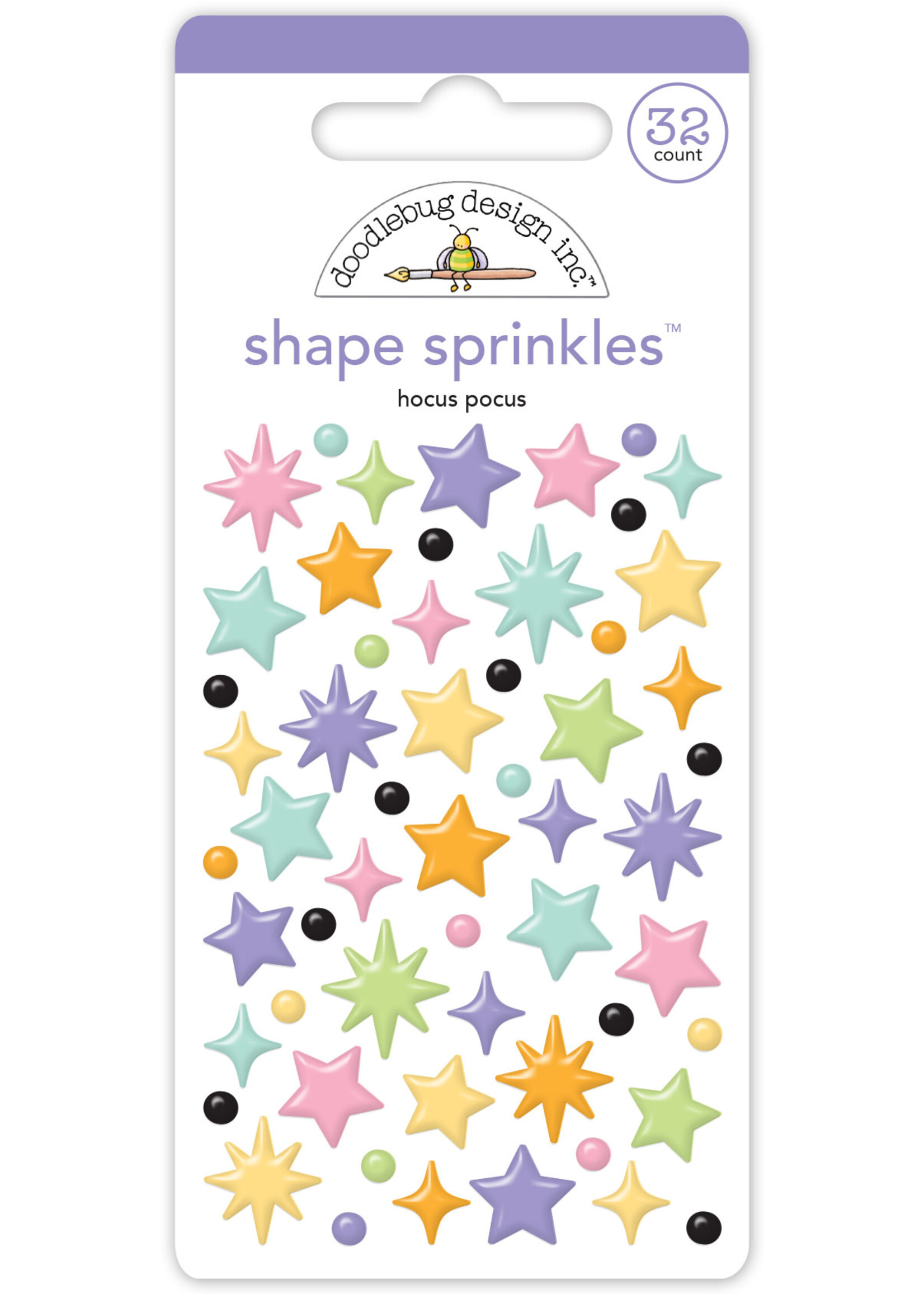 DOODLEBUG Doodlebug Sprinkles Adhesive Enamel Shapes-Sweet & Spooky - Hocus Pocus