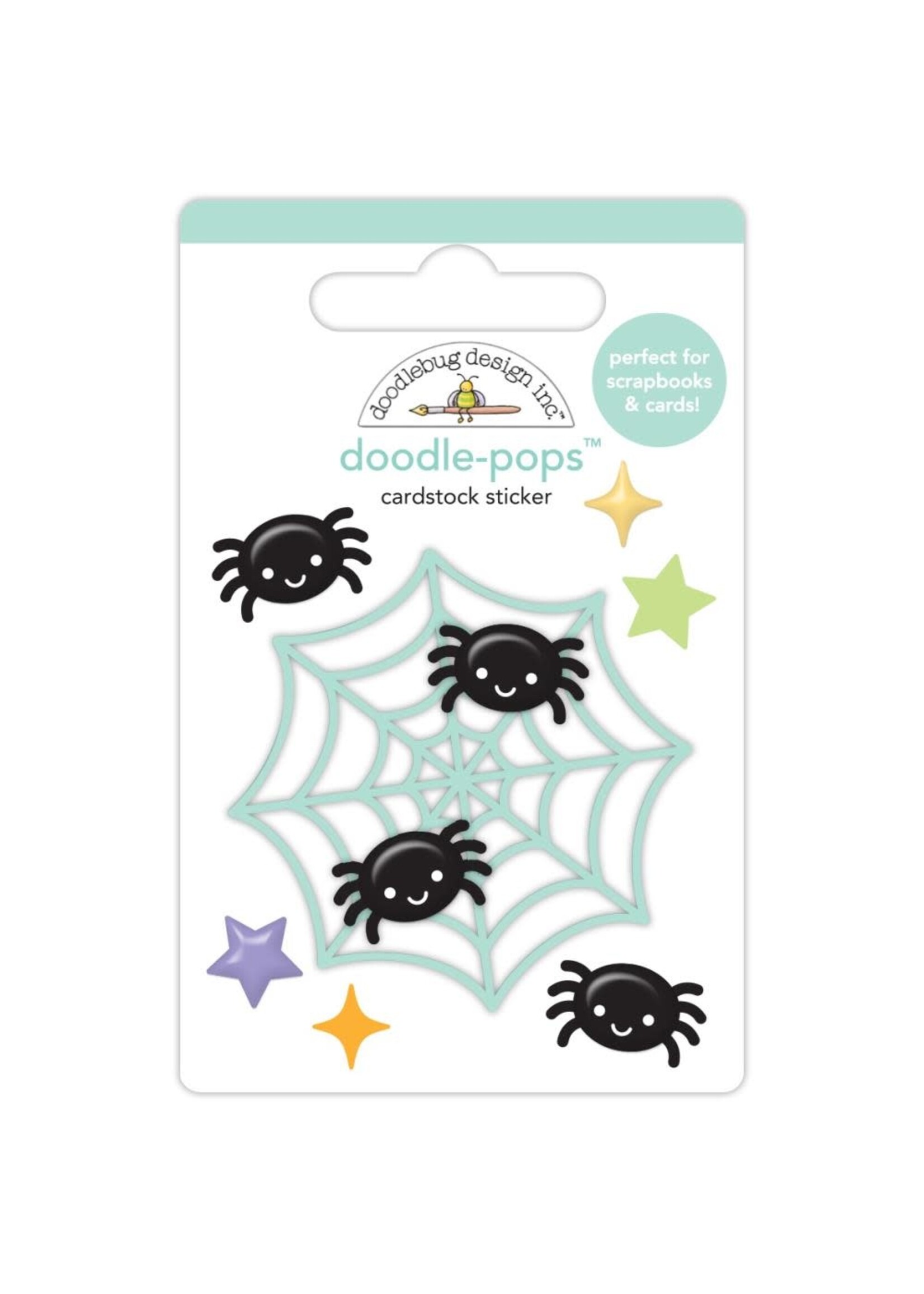 DOODLEBUG Doodlebug Doodle-Pops 3D Stickers Sweet & Spooky: Spiderlings