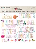 49 and Market ARToptions Spice Rub-Ons 12"X12" 1/Pkg-Sentiments