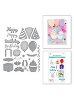 Suzanne Hue Birthday Wreath Add-Ons Etched Dies from the Beautiful Wreaths Collection by Suzanne Hue