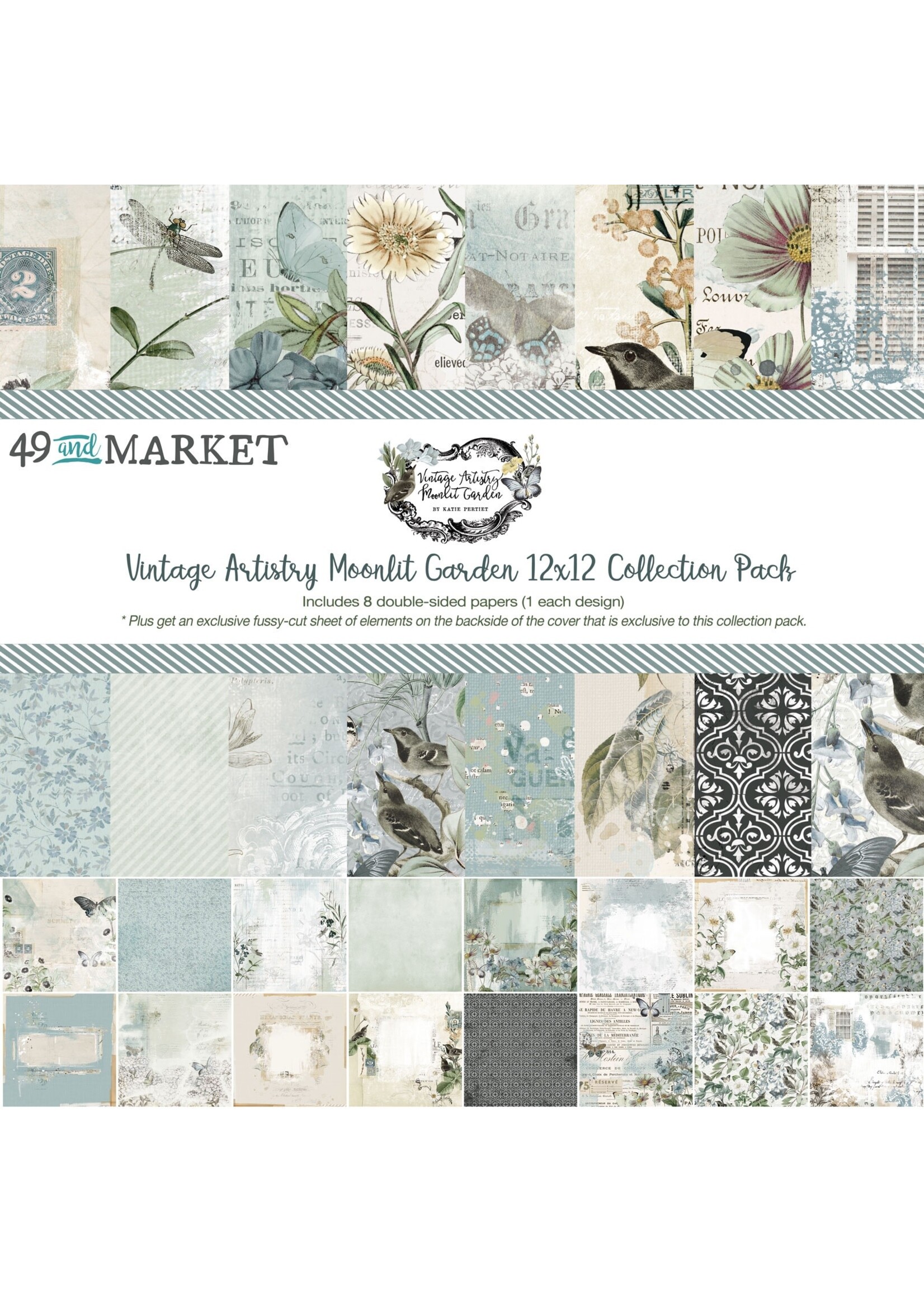 49 and Market 49 And Market Collection Pack 12"X12"-Vintage Artistry Moonlit Garden