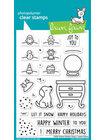 Lawn Fawn little snow globe: dog stamp