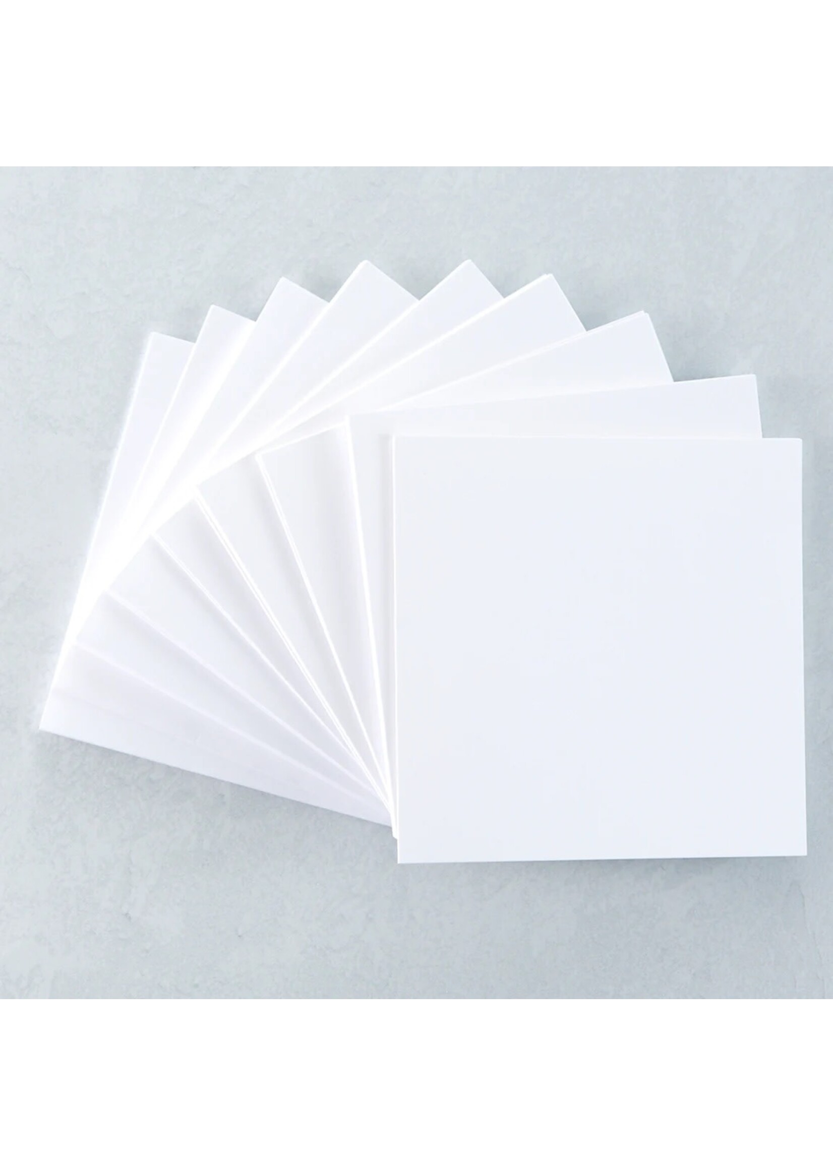 spellbinders Spellbinders Square White Card Bases 5.25''x5.25''