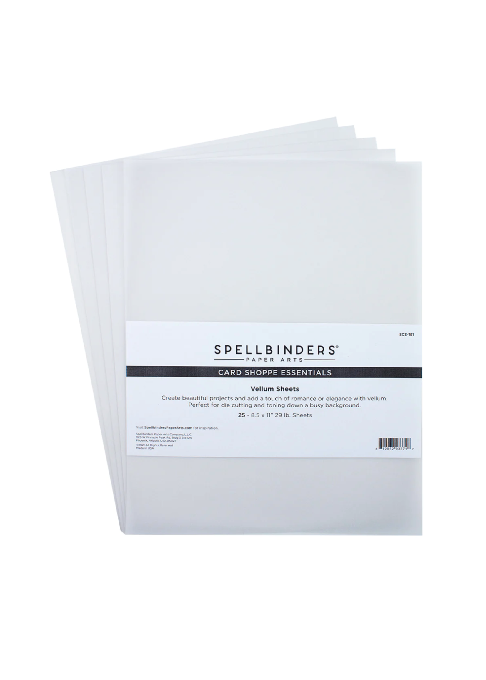 spellbinders Spellbinders Vellum Sheets -8.5x11