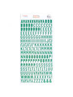 PinkFresh Studios Happy Holidays: Aqua Puffy Alphabets