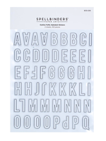 spellbinders Outline Puffy Foam Alphabet Stickers