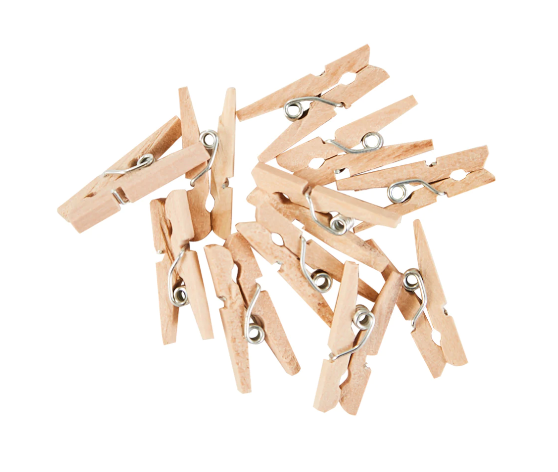 Mini Wooden Clothespin - Creative Escape