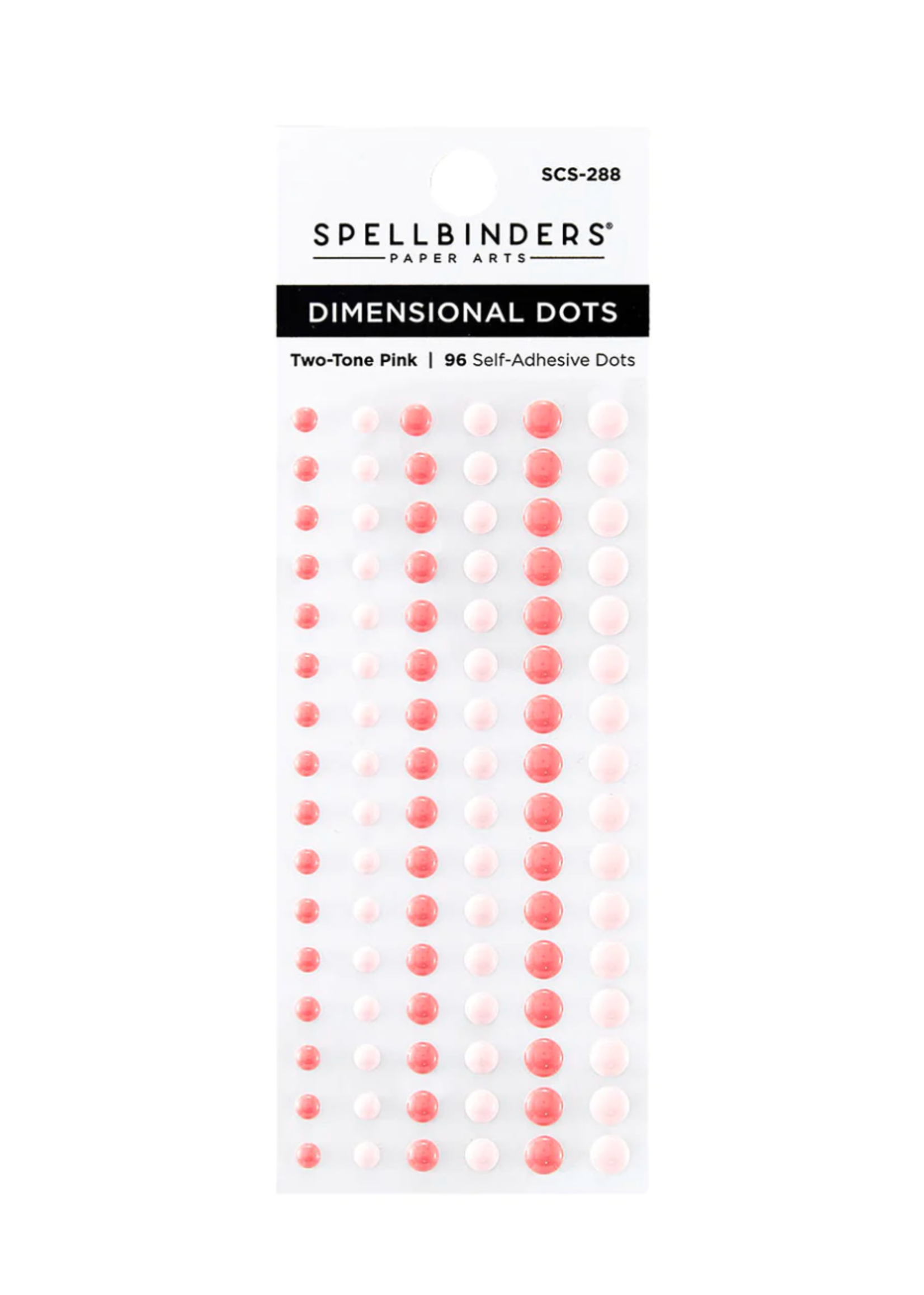 spellbinders Spellbinders Dimensional Dots: Two-Tone Pink