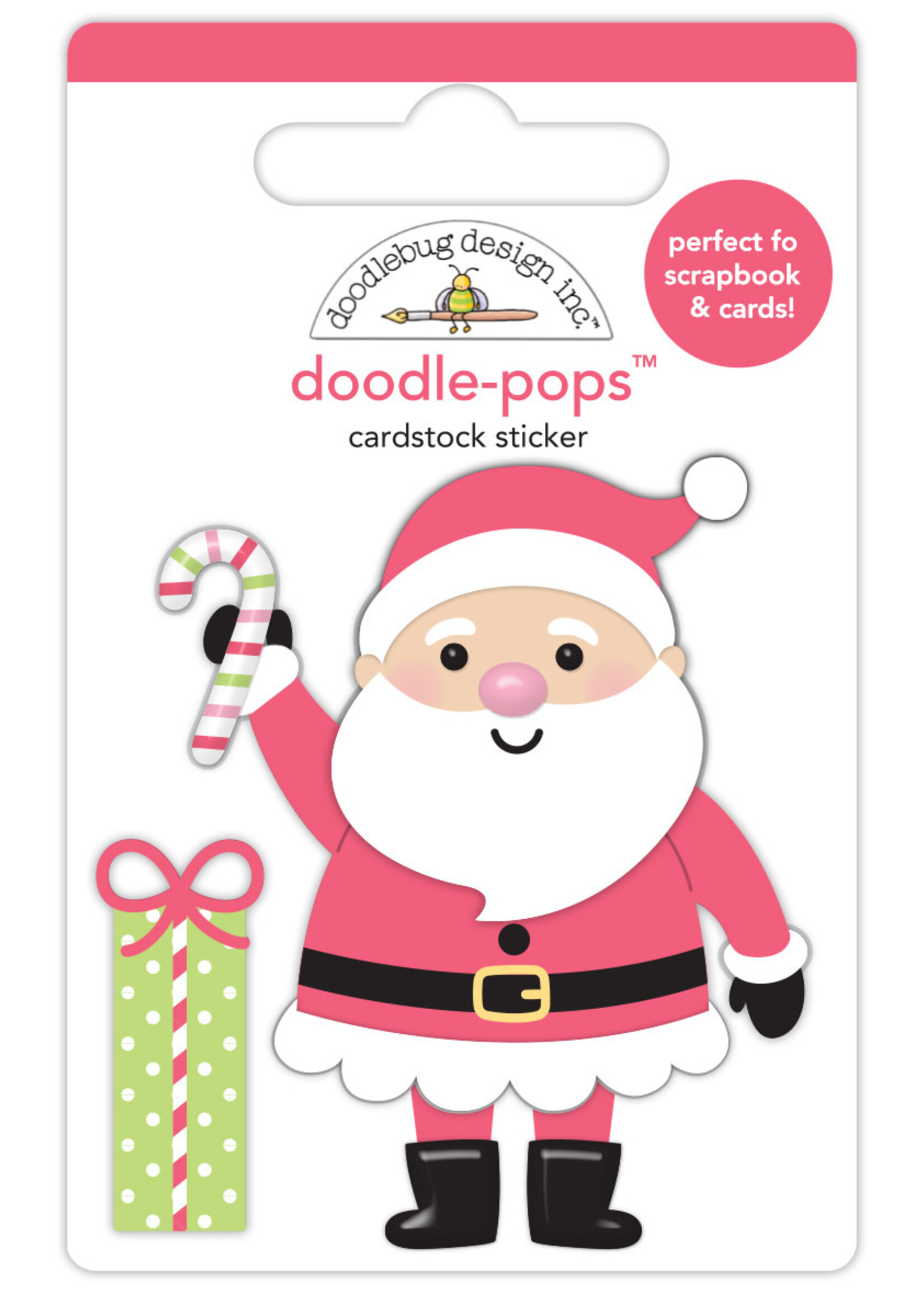 DOODLEBUG Gingerbread Kisses Doodle-pop: Hello Santa