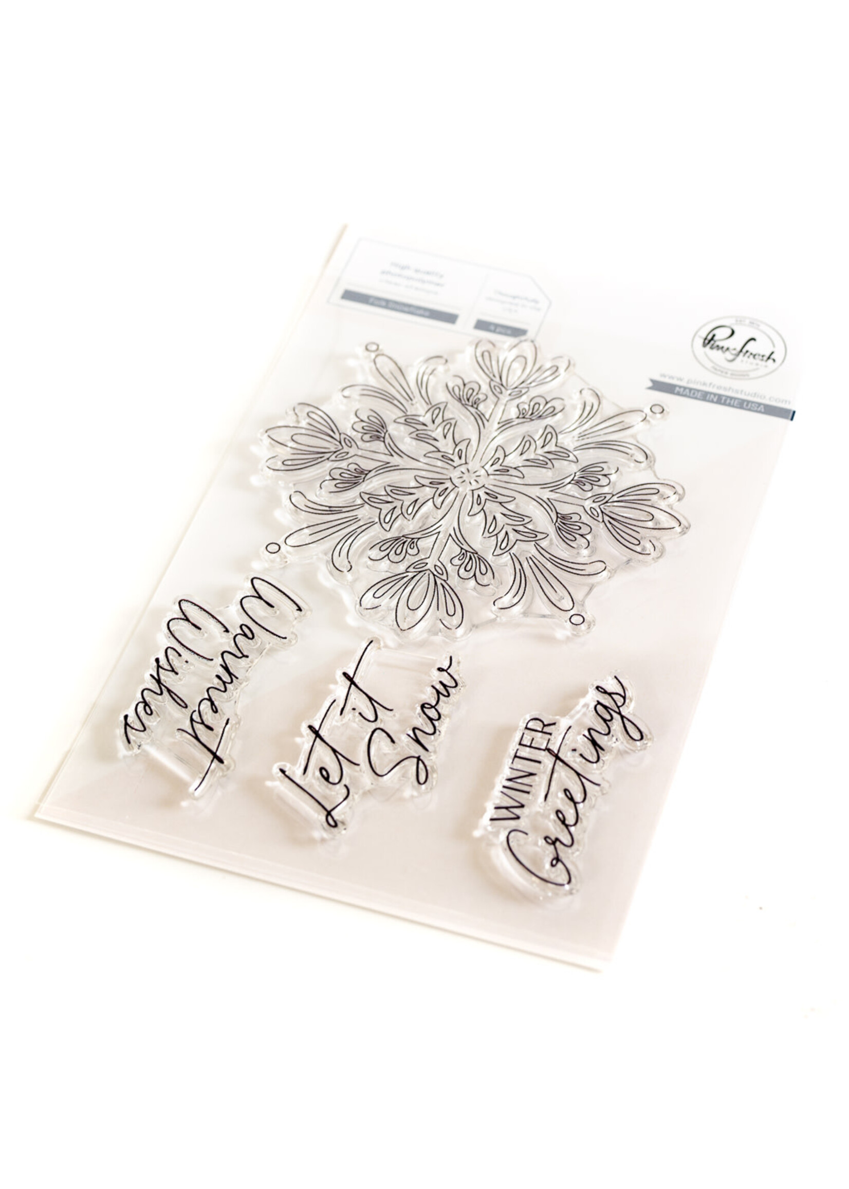 PinkFresh Studios Folk Snowflake stamp - Creative Escape