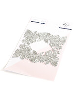 PinkFresh Studios Floral Square Frame press plate