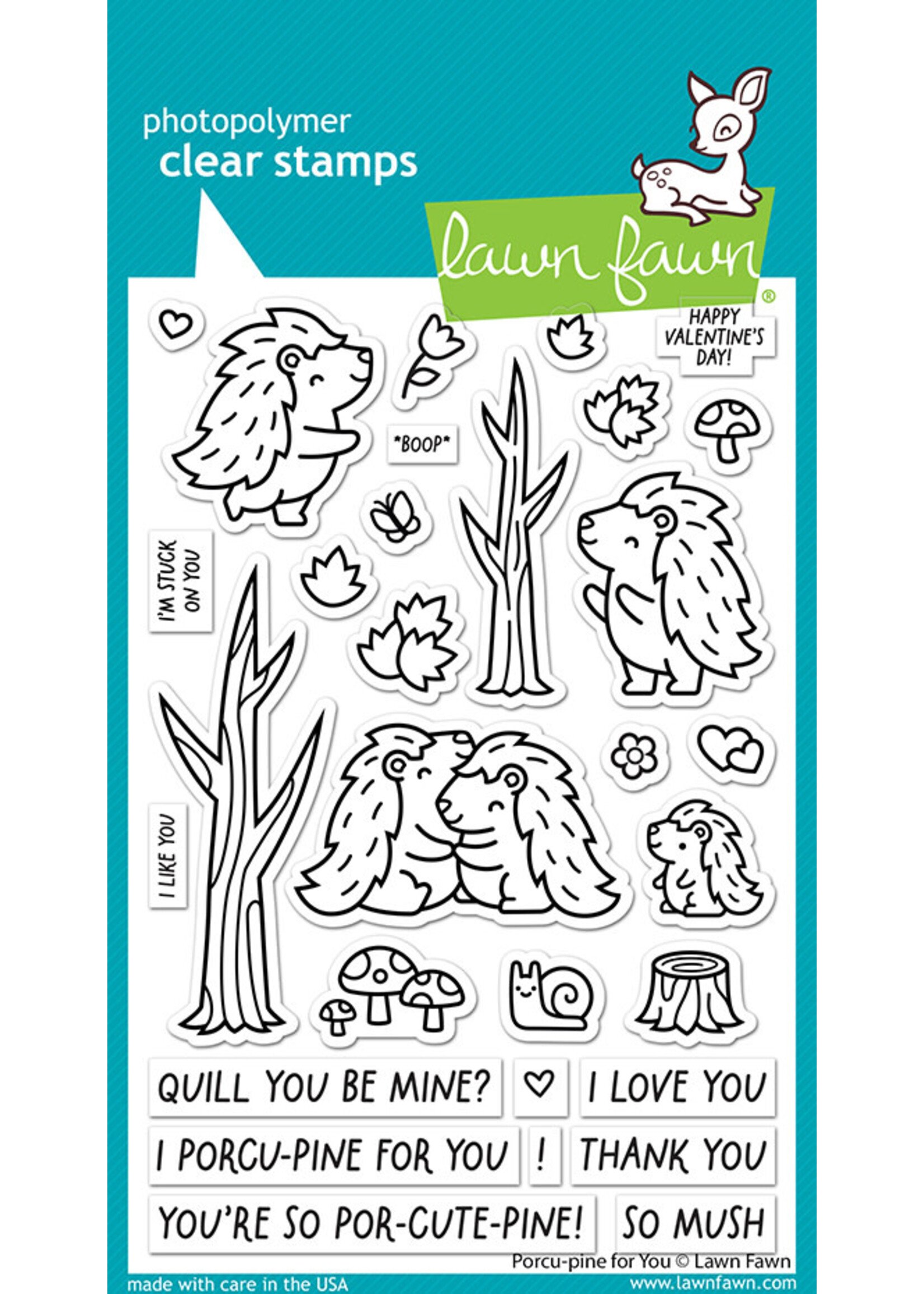 Lawn Fawn porcu-pine for you stamp