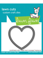 Lawn Fawn Magic heart messages stamp & die bundle