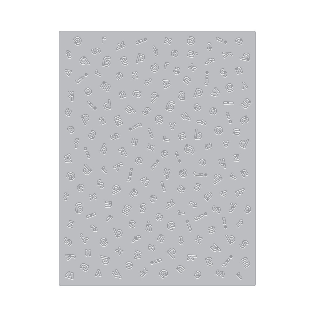 Alphabet Embossing Plate Creative Escape