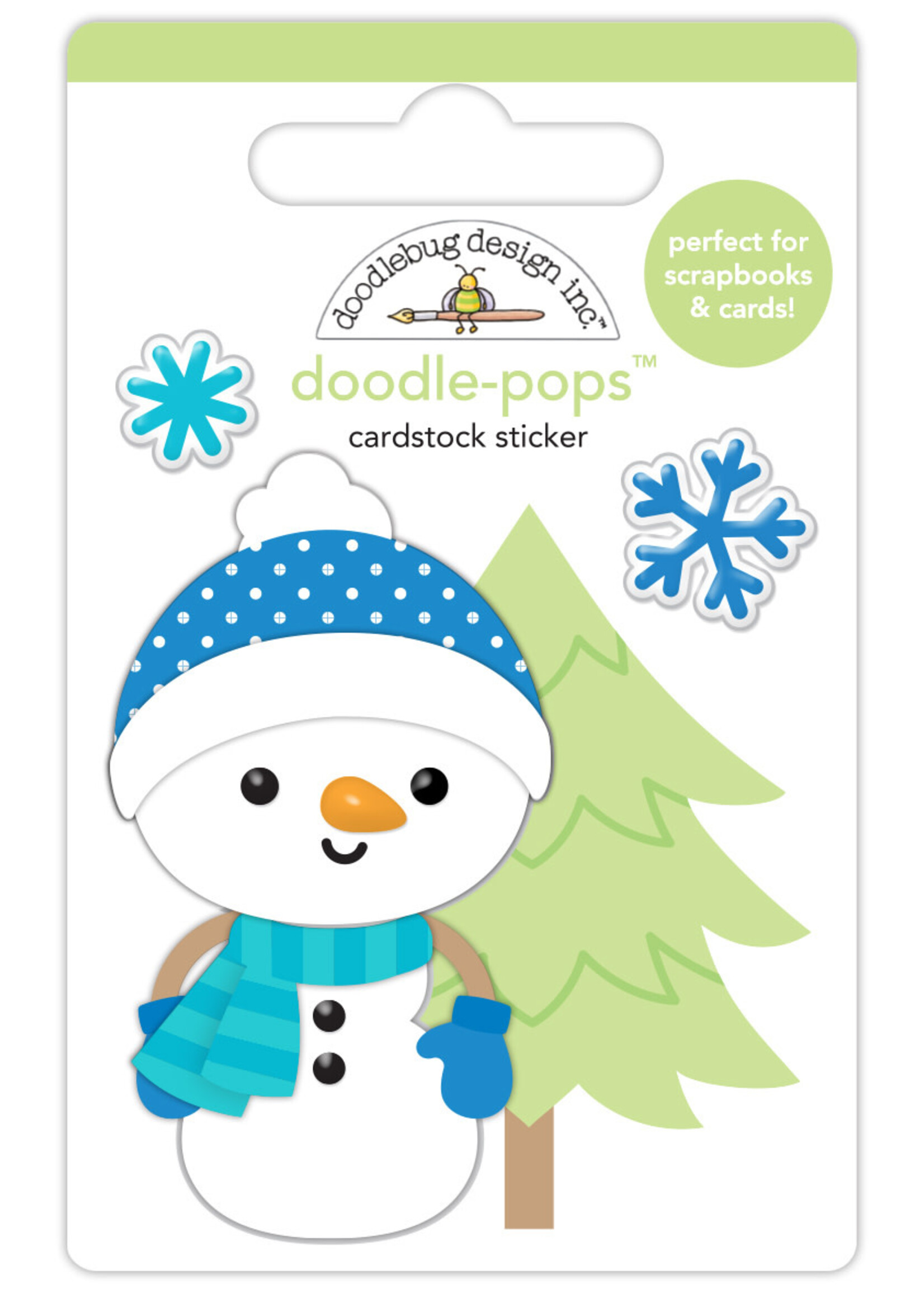DOODLEBUG snow much fun: snow cute doodle-pops