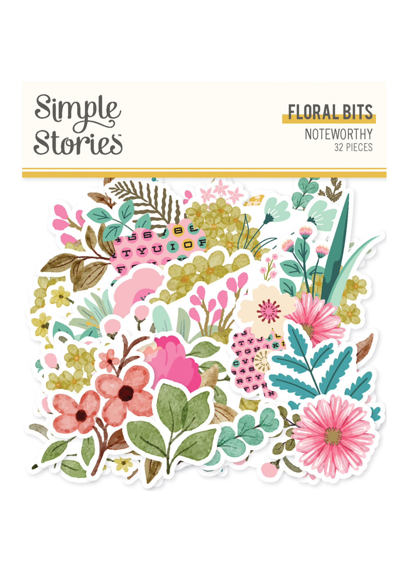 Simple Stories Noteworthy - Floral Bits & Pieces