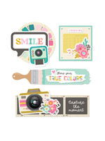 Simple Stories True Colors - Layered Chipboard