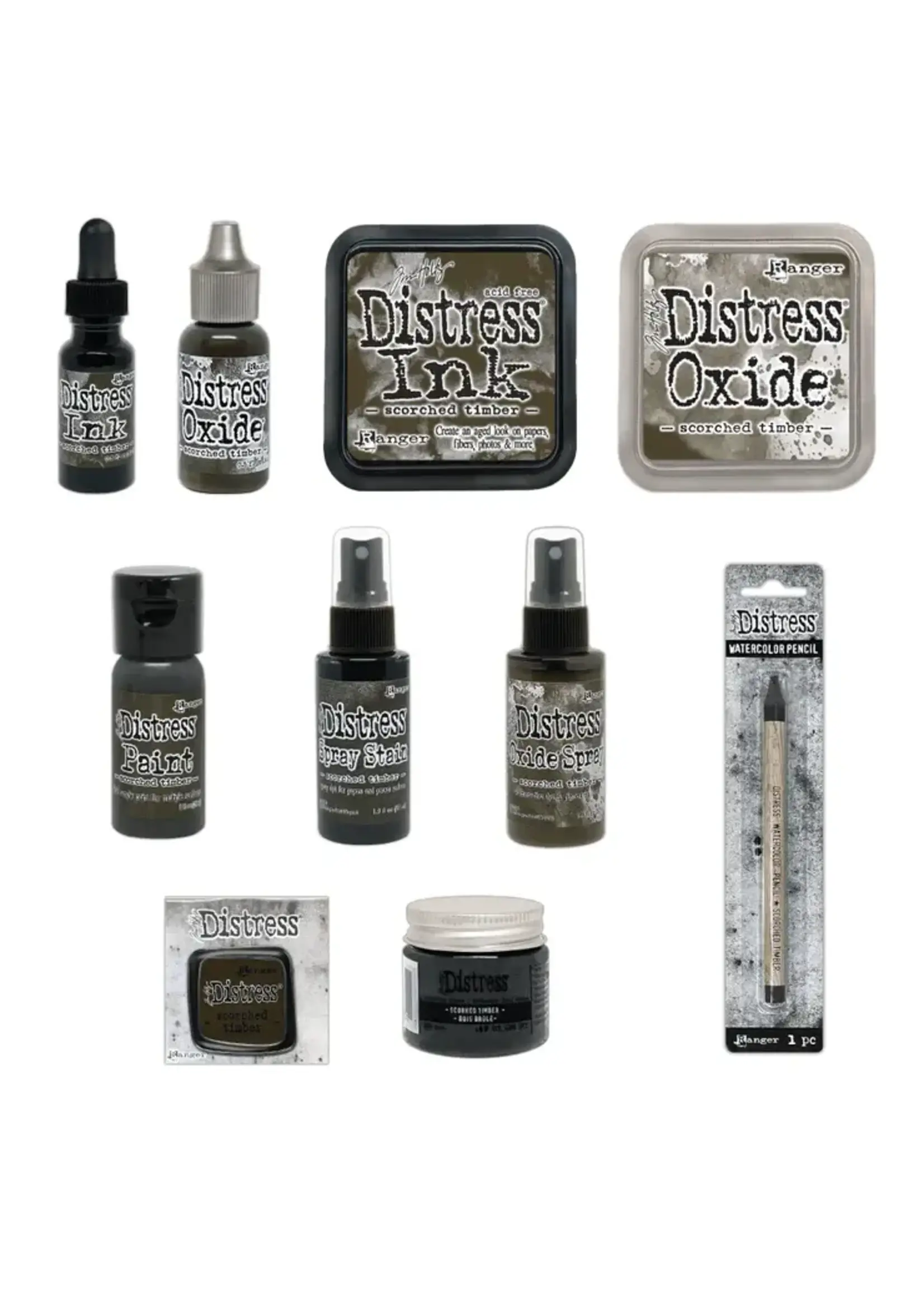 Tim Holtz Distress Scorched Timber Bundle